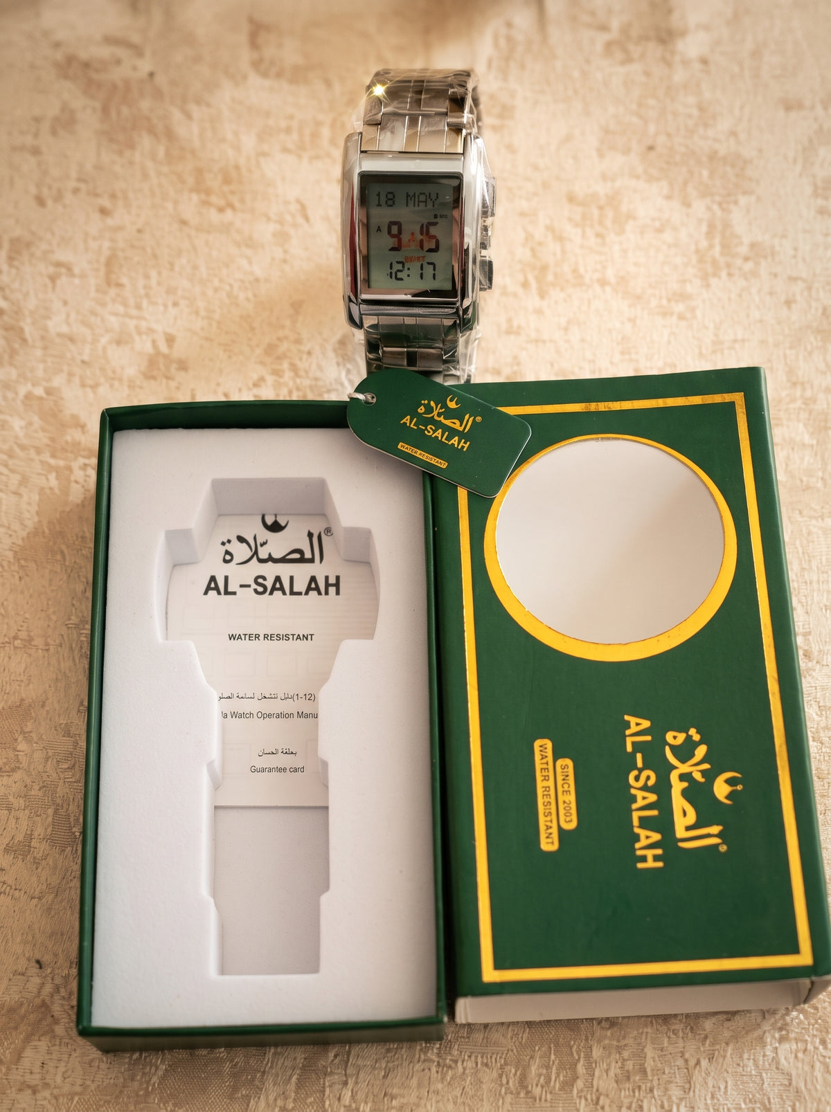 أصلية ومقاومة للماء AL-SALAH - ساعة الصلاة الفاخرة⌚