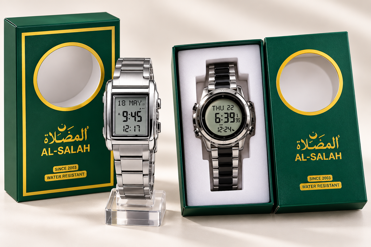 أصلية ومقاومة للماء AL-SALAH - ساعة الصلاة الفاخرة⌚